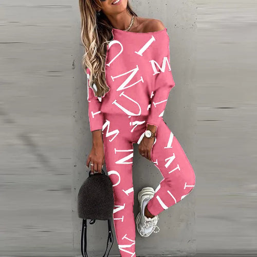 Letters Printed Tracksuit - Tracksuit Heaven